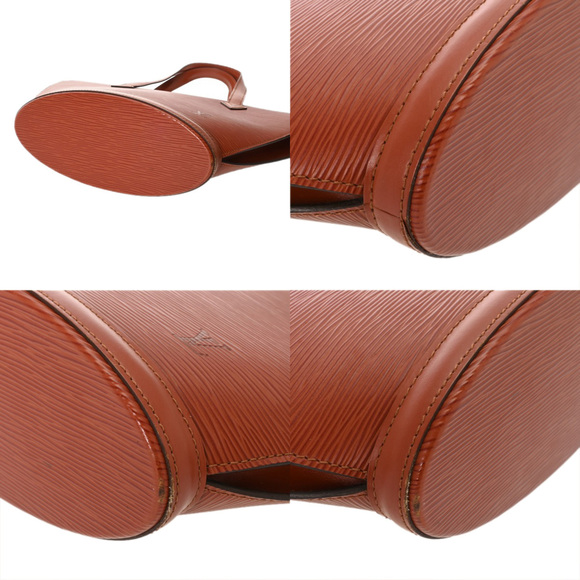 LOUIS VUITTON Authentic Brown Leather Shoulder Bag - Picture 7 of 11